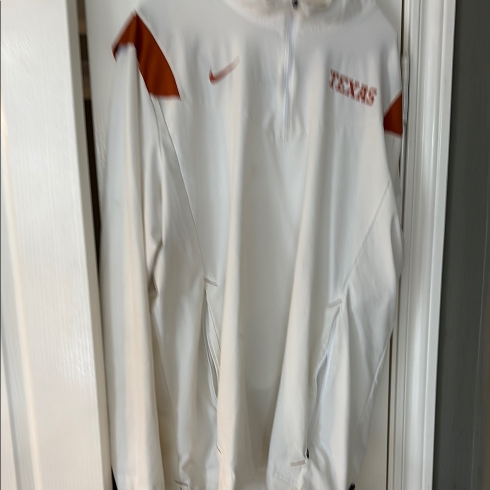 Nike White and Orange Lightweight Jacket